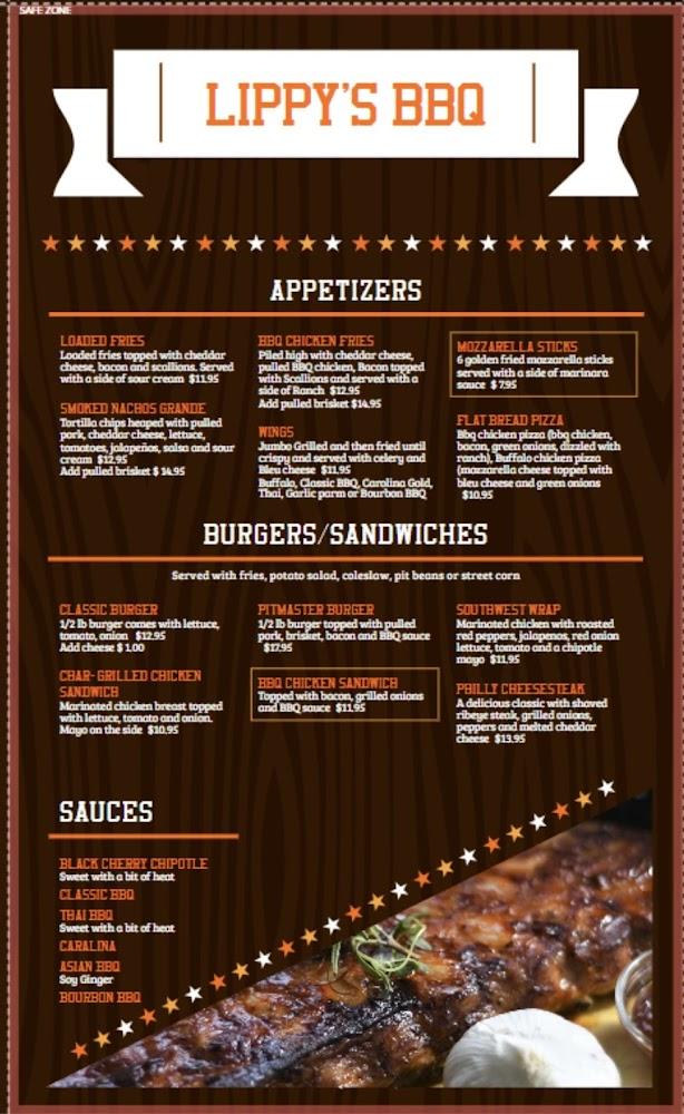 Lippys Bar & Grill Menu image 2